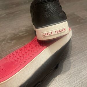 Cole Haan Black Leather Slip-On Nike Technology